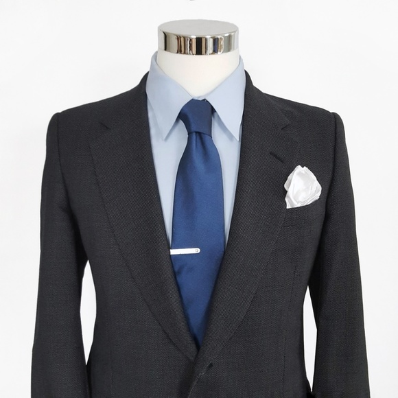 Hickey Freeman Vintage Men's Wool Blazer 38R Blue - Picture 2 of 8